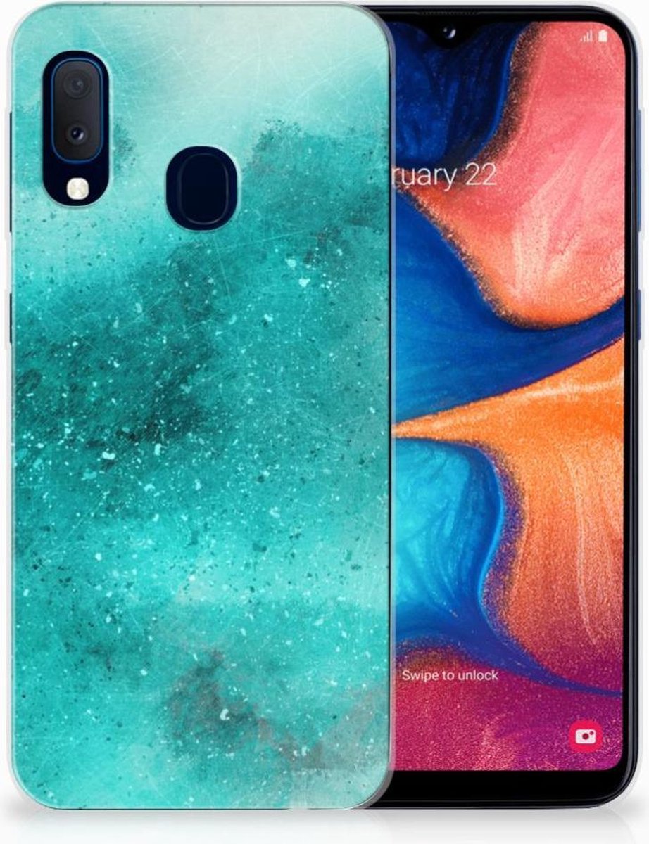 Hoesje maken Samsung Galaxy A20e Painting Blue