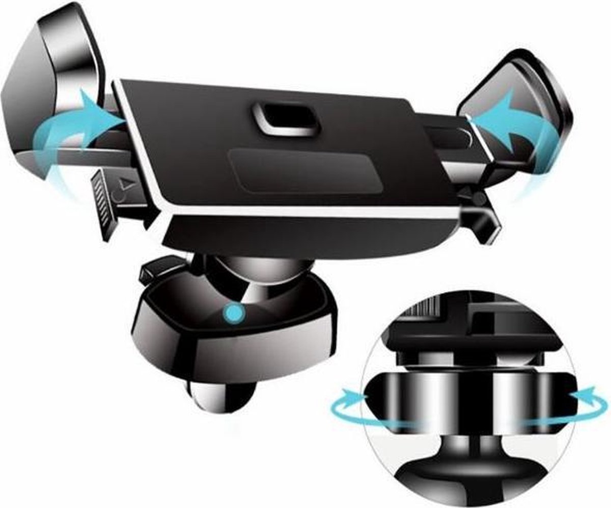 DrPhone V2 OneTouch 360 ¦ Draaibaar Universeel Ventilatiehouder Air Vent Smartphonehouder