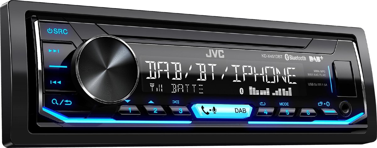 JVC KD-X451DBT - Autoradio met DAB+