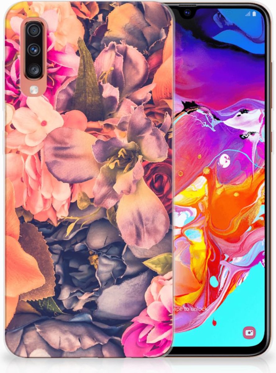 Samsung Galaxy A70 TPU Case Bosje Bloemen