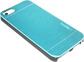 Aluminium hoesje blauw iPhone 5 / 5S / SE