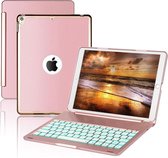 iPad Pro 10.5 Toetsenbord hoesje - CaseBoutique Bluetooth Keyboard Case - Rose Goud - Aluminium
