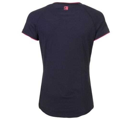 Sjeng Sports Epona T-shirt Dames Sportshirt - Maat M - Vrouwen - zwart/roze  | bol.com