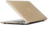 Macbook Case voor MacBook Retina 15 inch - Laptoptas - Metallic Hard Cover - Goud