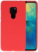 Bestcases Color Telefoonhoesje - Backcover Hoesje - Siliconen Case Back Cover voor Huawei Mate 20 - Rood