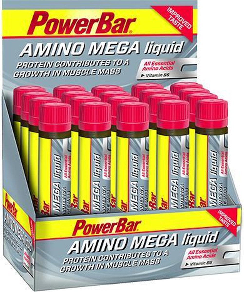 5 stuks Powerbar Supplementen Amino Mega Liquid Ampuls 25 ml