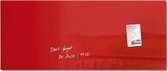 glasmagneetbord Sigel Artverum 1300x550x15mm rood SI-GL242