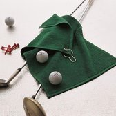 3-pack Luxury range golf towel golfhanddoeken, Kleur Forrest Green, Eén maat (30 x 50cm)