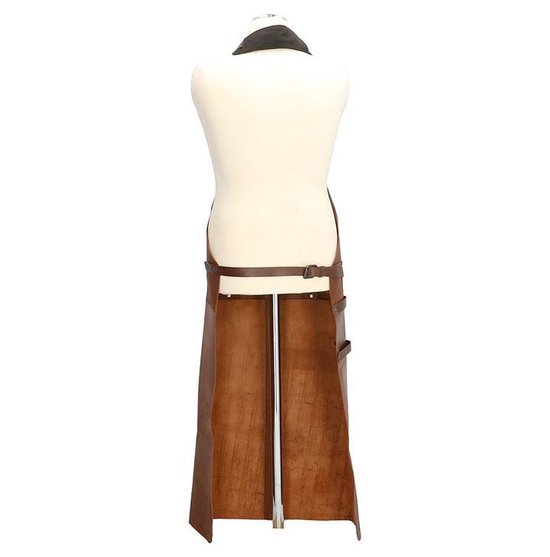 | Old West BBQ Schort Barbecue Schort Leer Cognac Old West Barbecue Schort Cognac Gemaakt Van 100% Leer
