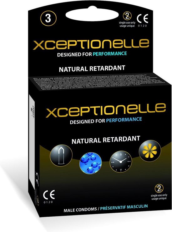 Xceptionelle 3 préservatifs pour retarder naturellement un orgasme | bol