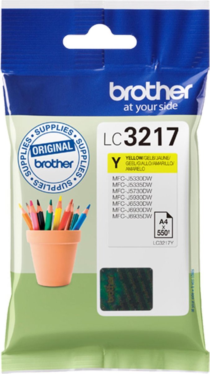 Brother LC-3217 Cartridge Geel