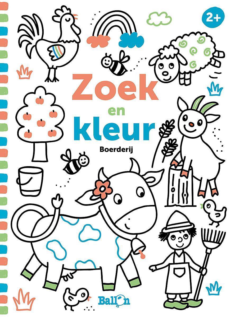 Ballon Zoek en kleur Boerderij 2+