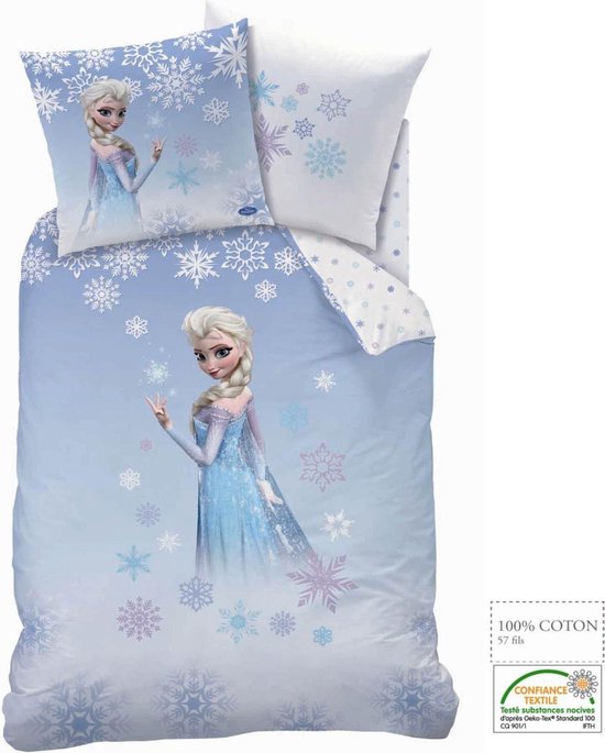 uitrusting faillissement reguleren Disney Frozen Cristal Dekbedovertrek - Eenpersoons - 140 x 200 cm - Blauw |  bol.com