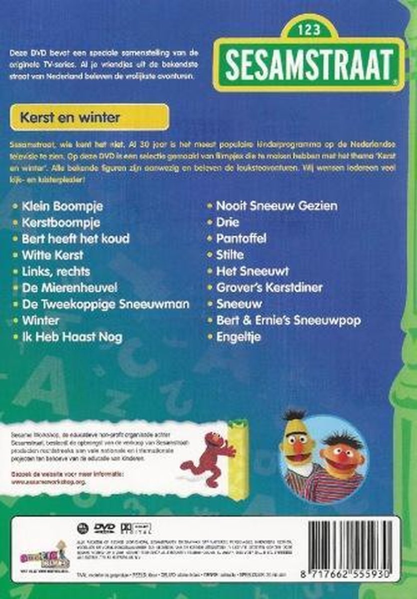 Sesamstraat Kerst En Winter (DVD) (Dvd), nvt Dvd's bol