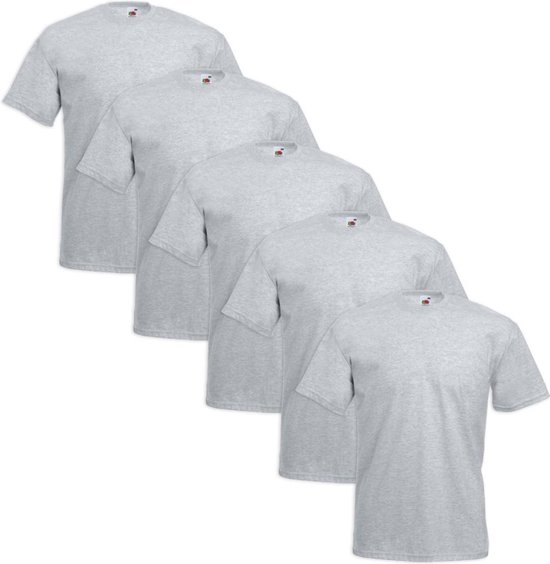 Fruit of the Loom 5x Grote Value Weight T-shirt