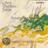 Auric, Dutilleux, Jolivet: Sonatas for Piano / Girod