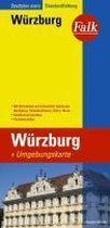 Falk Stadtplan Extra Standardfaltung Wuerzburg
