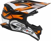 Suomy helm Gunwind Special Flower (wit/roze)