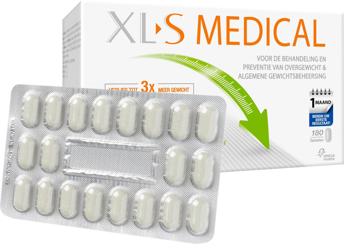 XL-S Medical Vetbinder Afslanksupplement - 180 tabletten Eetlustremmer |