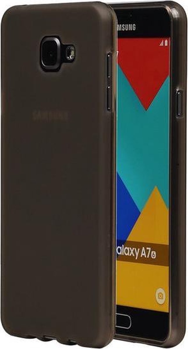Samsung Galaxy A7 (2016) TPU Hoesje Transparant Grijs