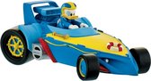 Disney Donald Duck Roadster Racers auto taart topper decoratie 10 cm.