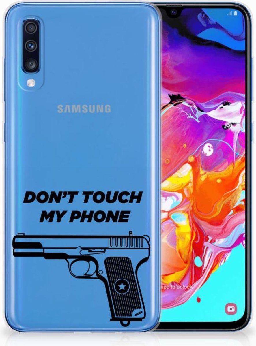 Samsung Galaxy A70 Silicone-hoesje Pistol DTMP