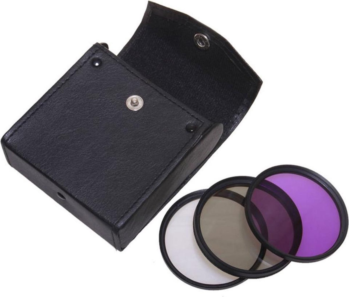 Camera Lens Filter Set 77MM CPL/UV/FLD Magenta Filterset Lensfilter