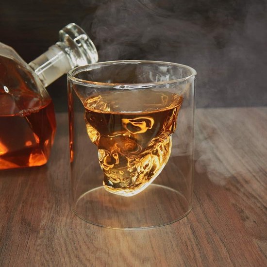 herfst Nationaal volkslied Suri MikaMax Skull Whiskey Glass - Whiskeyglas - Doodskop - Hoogwaardige  Kwaliteit | bol.com