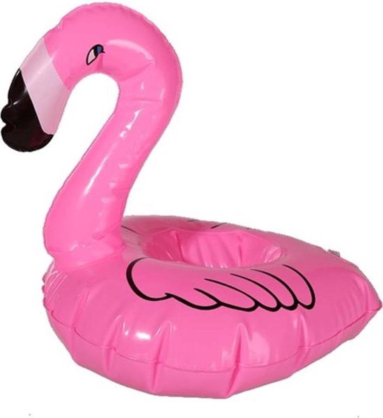 Opblaasbare Flamingo Bekerhouder Set - 4 stuks | Opblaas Drankhouder | Opblaasartikel | Zwembadaccessoire | Drankhouders | Bekerhouders | Opblaasartikelen | Opblaasfiguur