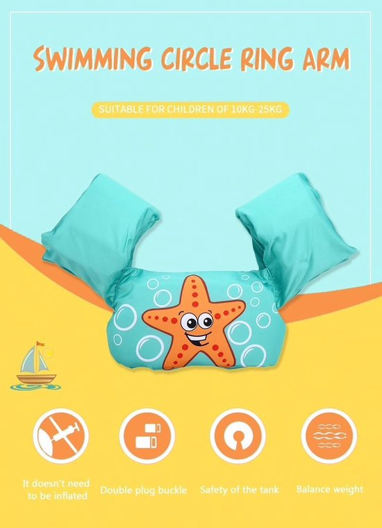 Zwemvest kinderen - Eend | 2 - 6 jaar | 15 - 25kg | Veilig zwemmen | Zwemband | Reddingsvest | Kidzstore.eu
