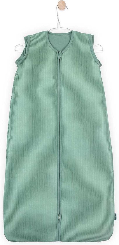 Jollein Rib Padded Babyslaapzak met afritsbare mouw - 90cm - forest green