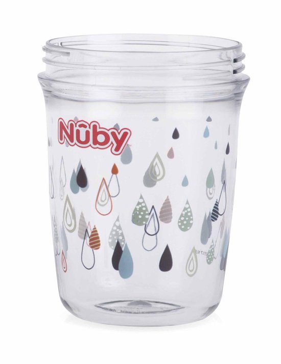 Nuby 360° Wonder Cup met Handvatten in Tritan 6+m Grijs 240 ml van Nûby — afbeelding 2