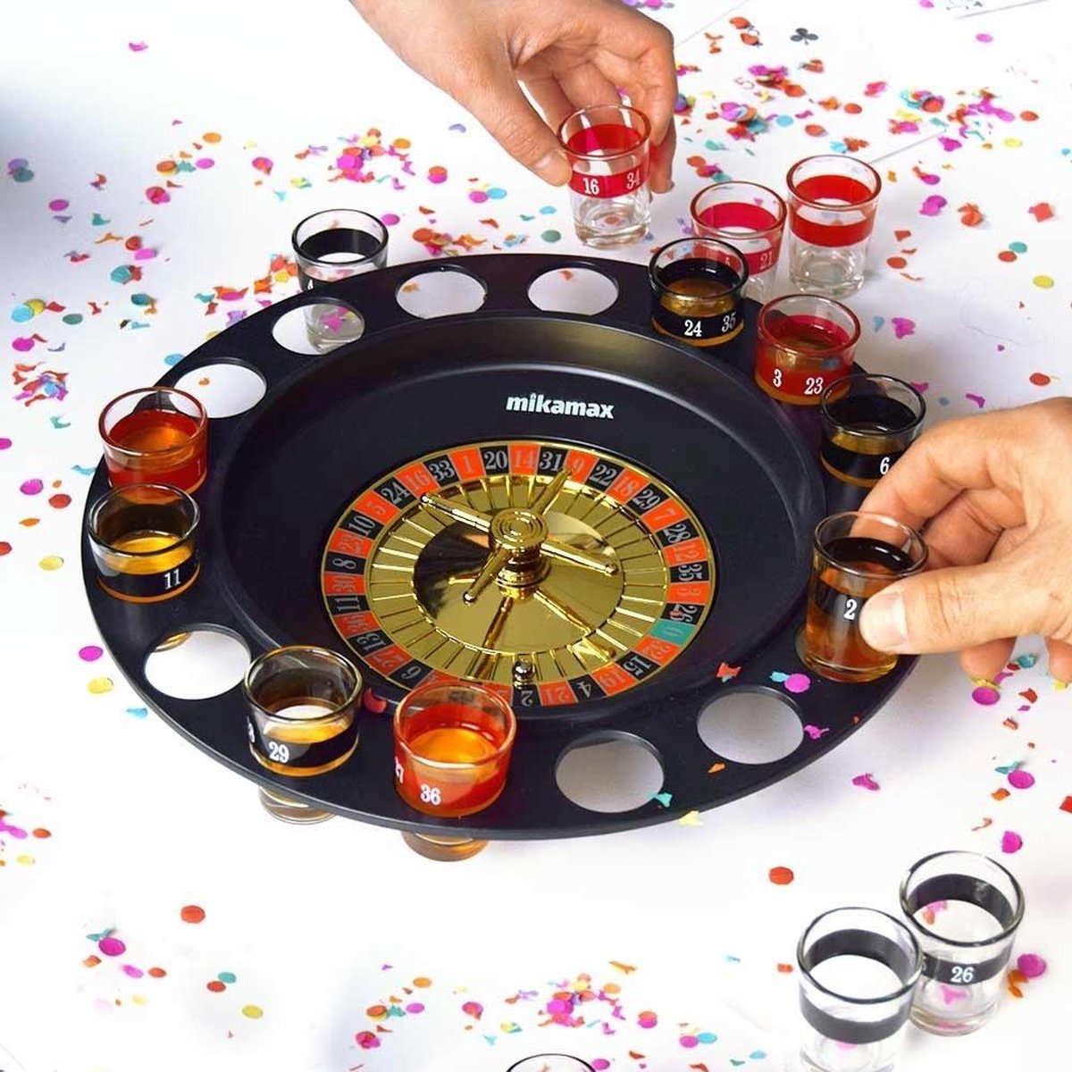 MikaMax Drinking Roulette Drankspel Roulette Drinking Game Luxe Cadeauverpakking