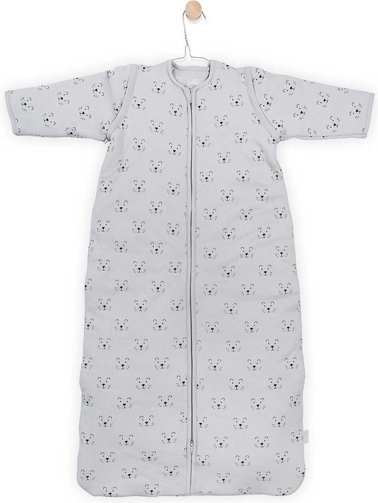 Jollein Little lion Padded Babyslaapzak met afritsbare mouw - 70cm grey