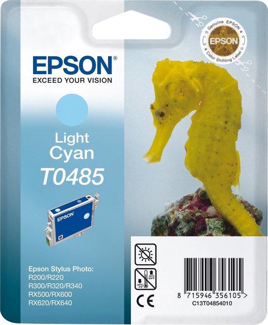 Epson T0485 - Inktcartridge / Licht Cyaan