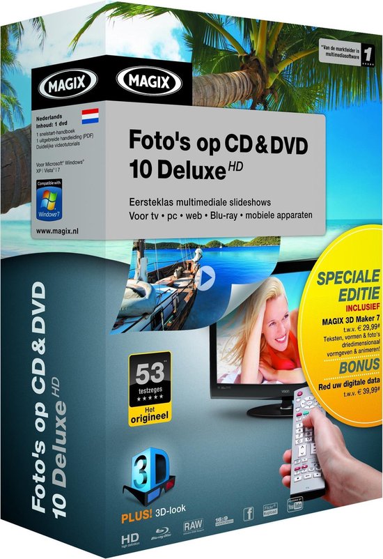 Magix Foto's Op Cd en Dvd 10 Deluxe - WIN / Nederlands | bol.com