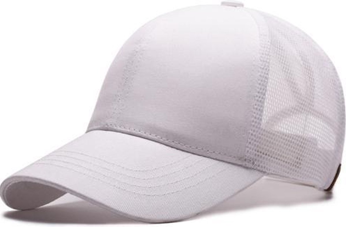 Pet voor paardenstaart - cap - Wit