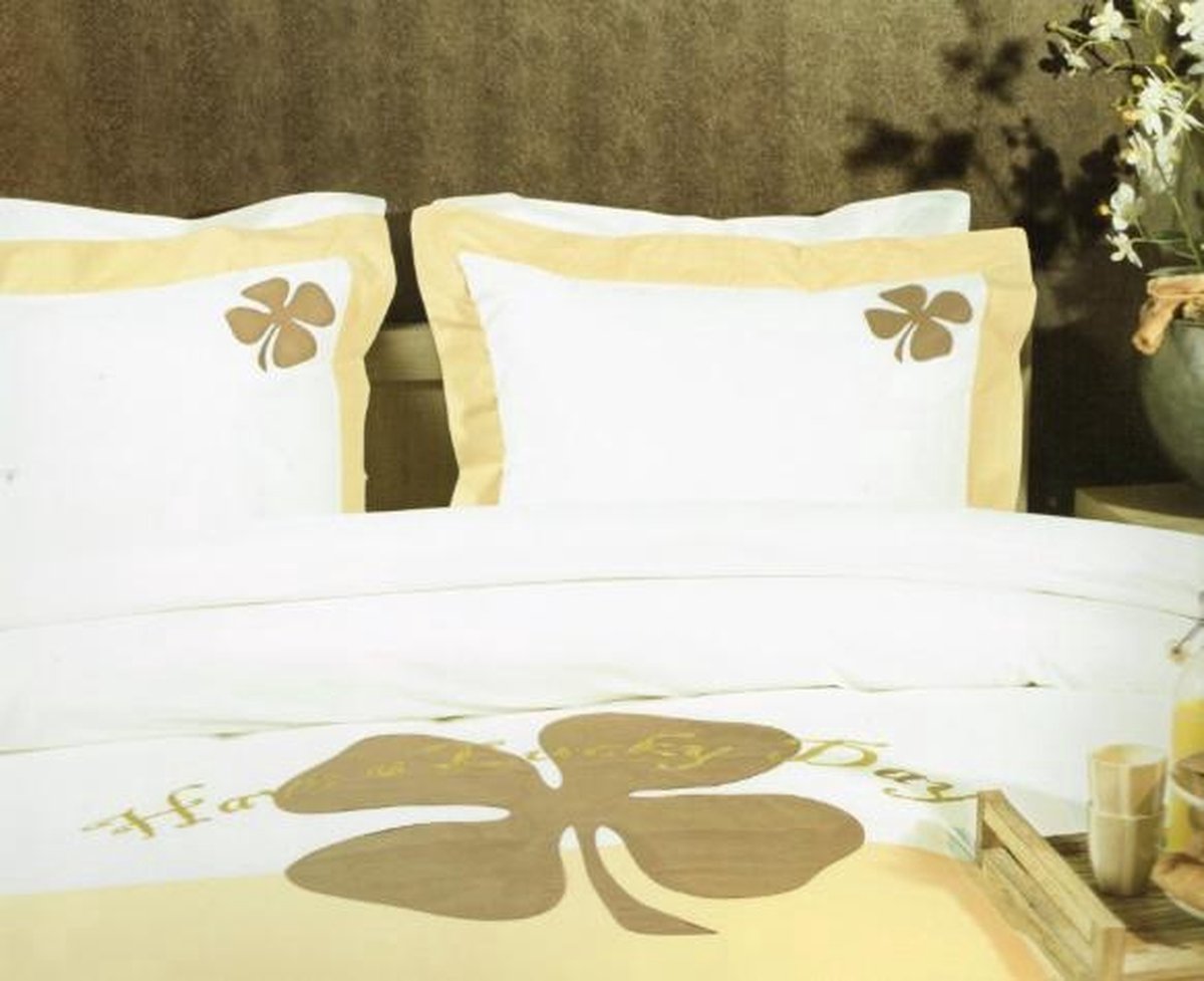 Yellow dekbedovertrek - Lucky - kleur 33 - Lits-jumeaux (240x200/220cm + 2 slopen)