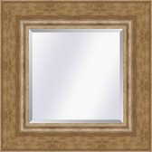 Moderne spiegel Lucerne Goud large 93mm          Buitenmaat 110x140cm