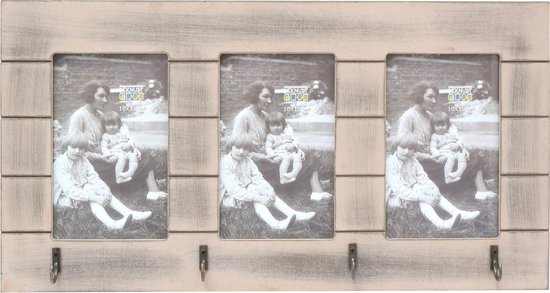 Deknudt Frames fotolijst S67TH7 E3 -grijs - voor 3 foto's 10x15 cm