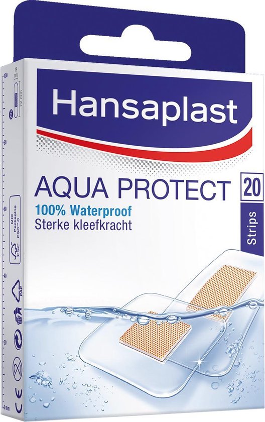 sympathie hypotheek Pittig Hansaplast Aqua Protect Pleisters Waterdicht - 20 stuk | bol.com