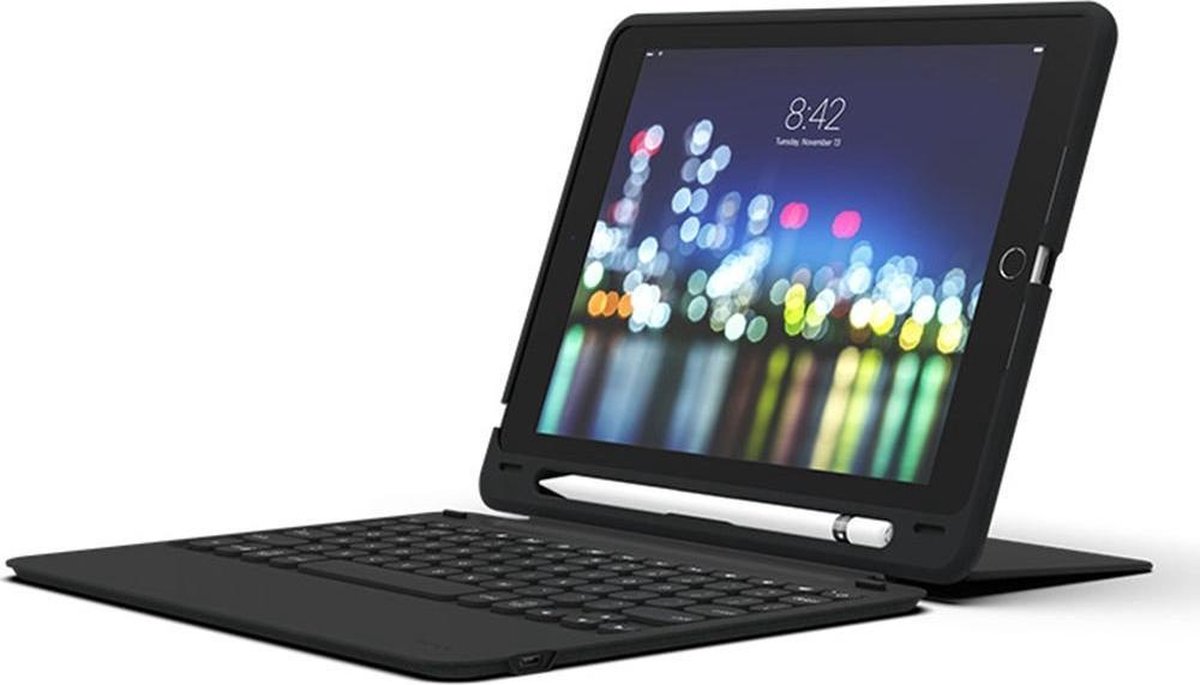ZAGG - iPad 9.7 (2018) Hoes - Bluetooth Keyboard Cover Slim Book Go Zwart - ZAGG