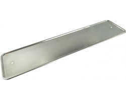 Carpoint Kentekenplaathouder RVS Chroom – Universeel – Voorgeboorde Gaten – Voor Standaard Kentekenplaten