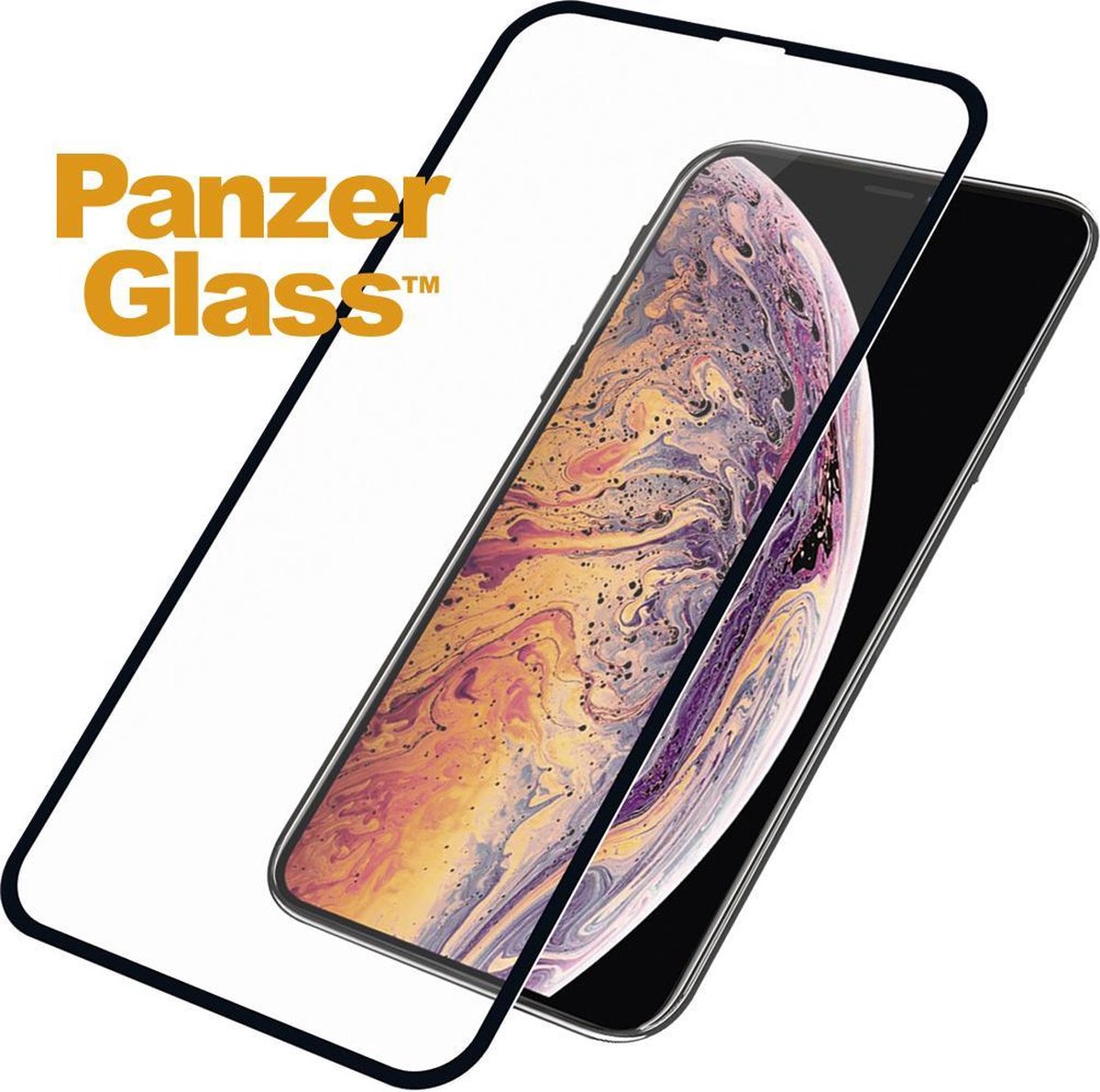 PanzerGlass Apple iPhone X / XS Case Friendly Screenprotector Zwart