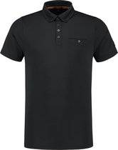 Tricorp  Poloshirt Premium Button Down 204001 Zwart - Maat M