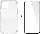 Shockproof silicone tpu gel hoesje iPhone 11 met full cover glas screenprotector