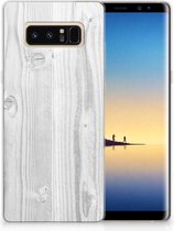Samsung Galaxy Note 8 TPU Hoesje Design White Wood