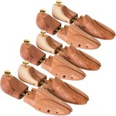 tectake -  3 paar schoenspanners van cederhout 42-43