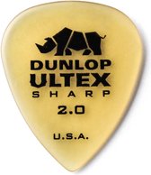 Dunlop Ultex Sharp pick 6-Pack 2.00 mm Standaard plectrum