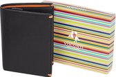 Visconti Leren Portemonnee - Alpine Collectie - RFID - 9 Pasjes - Leer - Zwart (AP51 OE)